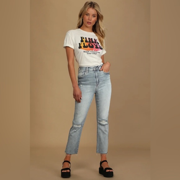 Eunina ally high rise straight leg jeans SZ 13/12 - Picture 2 of 8